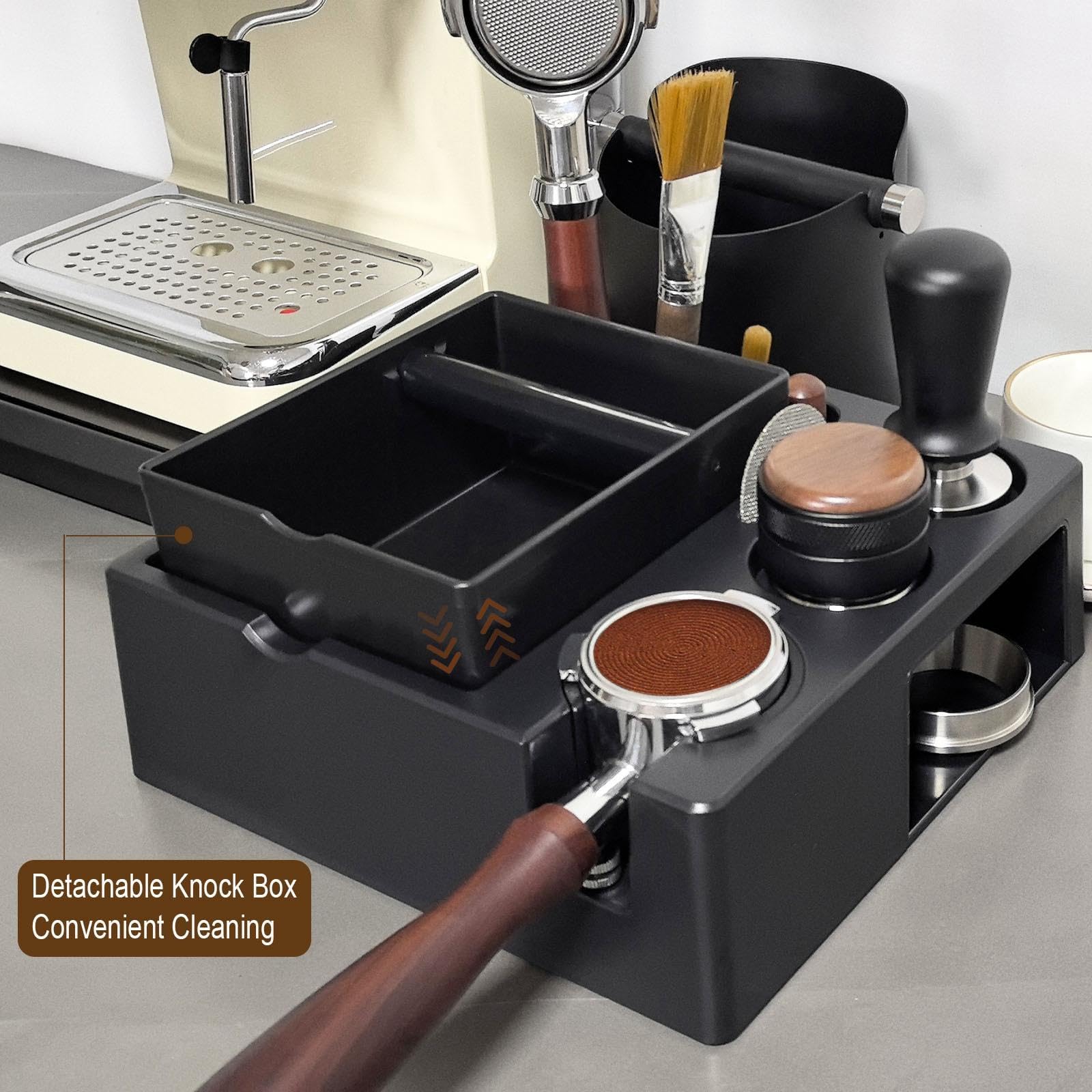 Kaffeetamperstation, Rutschfester Tamperhalter für Kaffeezubehör