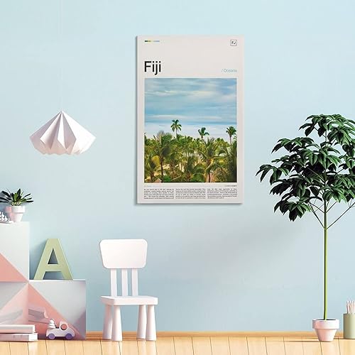 Miniatura 4 de Impresión de Fiyi, póster de Fiyi, decoración mural moderna para el hogar, impresión artística de Fiyi, obra de arte de Fiyi, paisaje de Fiyi,