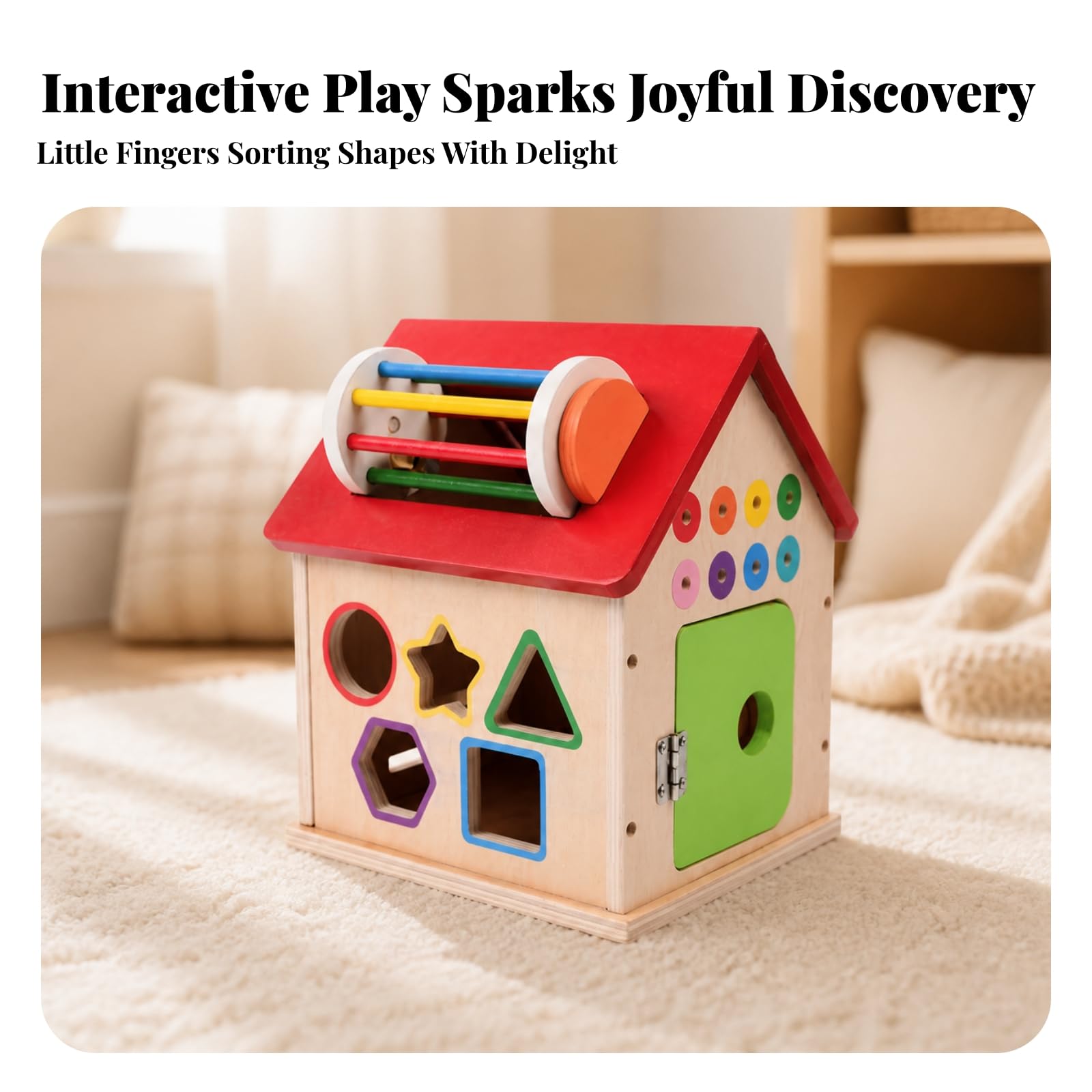 kowaku D'activités en Bois Sensoriel | Éducatif, Planche D'activités, Portable, pr Crèche, Bébés