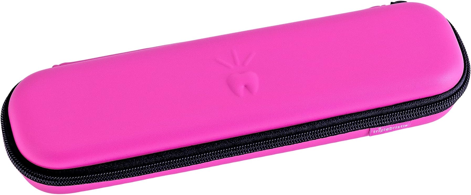 Sonic Toothbrush Travel Case, Pink | Portable, Breathable, Hard Carrying Bag, Traveling, Camping, Business Trip, Mesh Pocket for Accessories