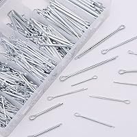 Vista 4 de Glarks Kit surtido de pasadores de chaveta chapados en zinc resistente de 555 piezas