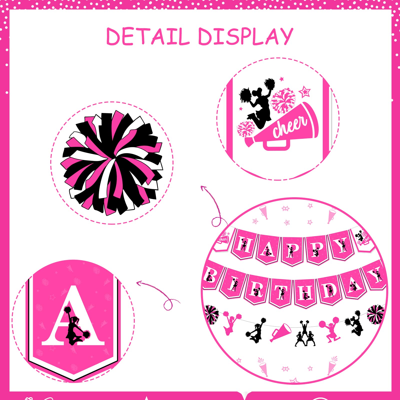 amazon-com-cheerleader-happy-birthday-banner-rose-red-cheerleading-theme-party-decoration-toys-games for Barbie Birthday Banner Free Printable Amazon.com: Cheerleader Happy Birthday Banner - Rose Red Cheerleading Theme Party Decoration : Toys & Games for Barbie Birthday Banner Free Printable