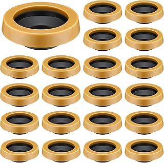 Marsui 20 Pack Toilet Wax Ring Thick Toilet Bowl Wax Ring Gasket for 3-inch/4-inch Waste Line - Gas, Odor and Watertight Seal
