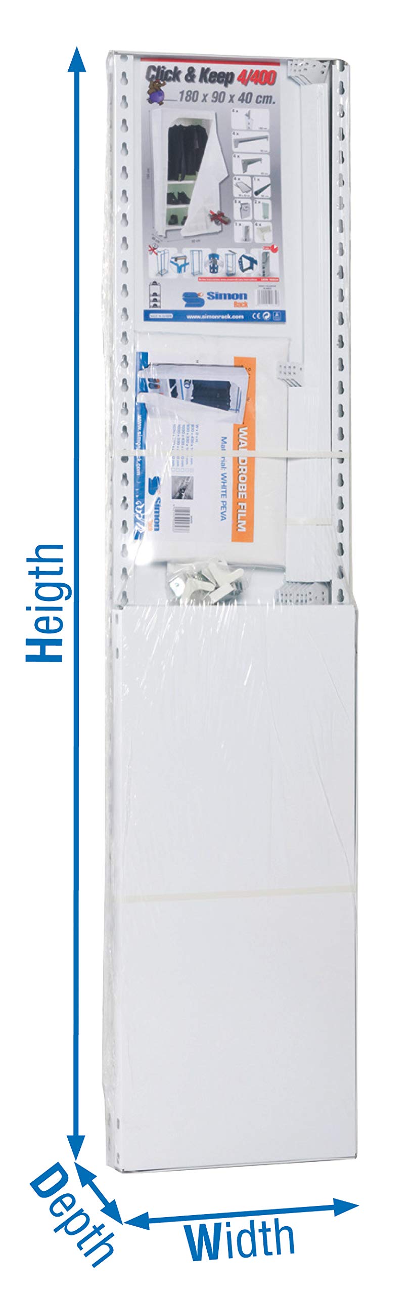 Simon Rack Kit Click & Keep 3/500 Blanco/Blanco