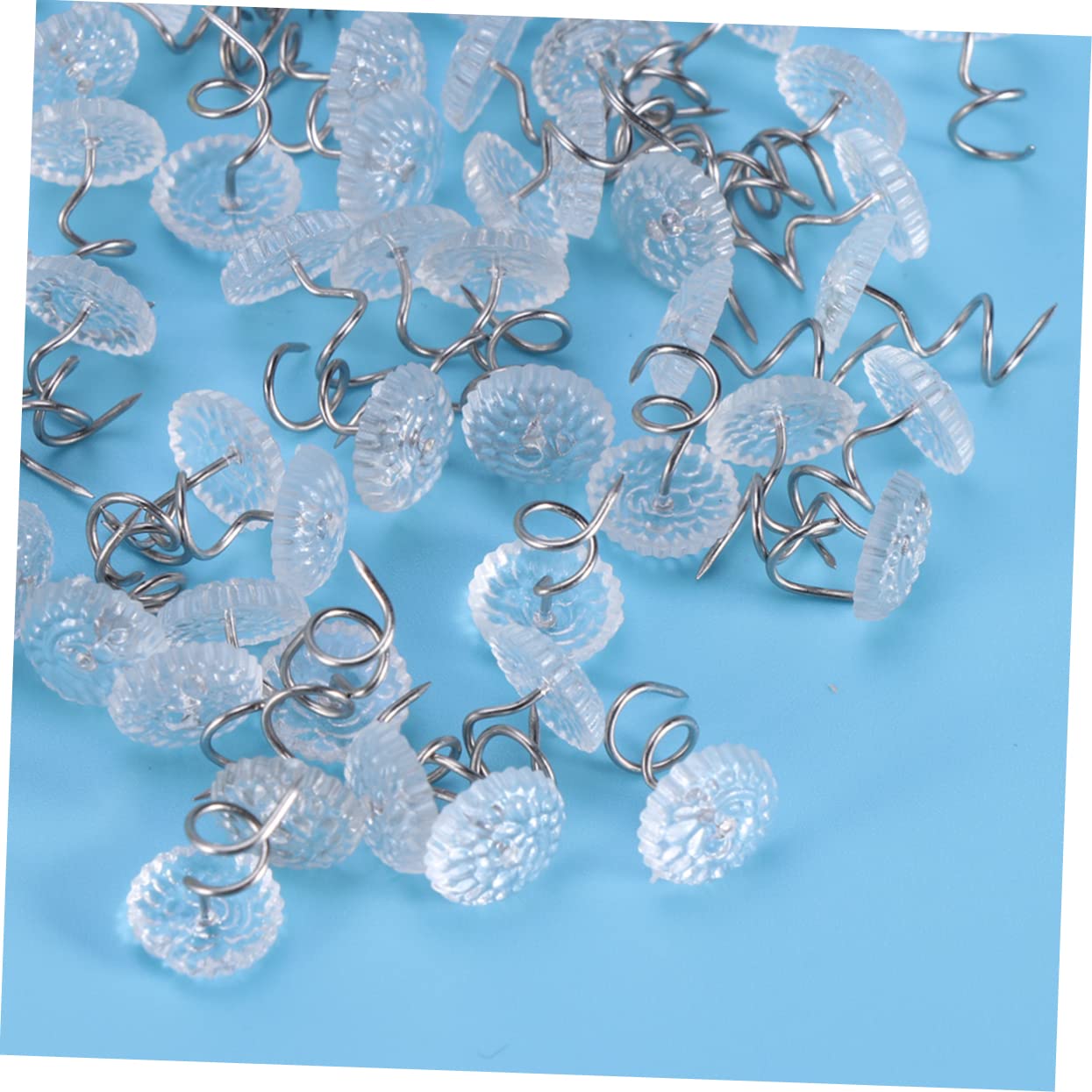 HOLIDYOYO 100pcs Anti-Slip Twisted Sheet Pins for Upholstery Bedskirts and Slipcovers Head Fixers Easy to Use Bed Fasteners for Secure Bedding and Furniture