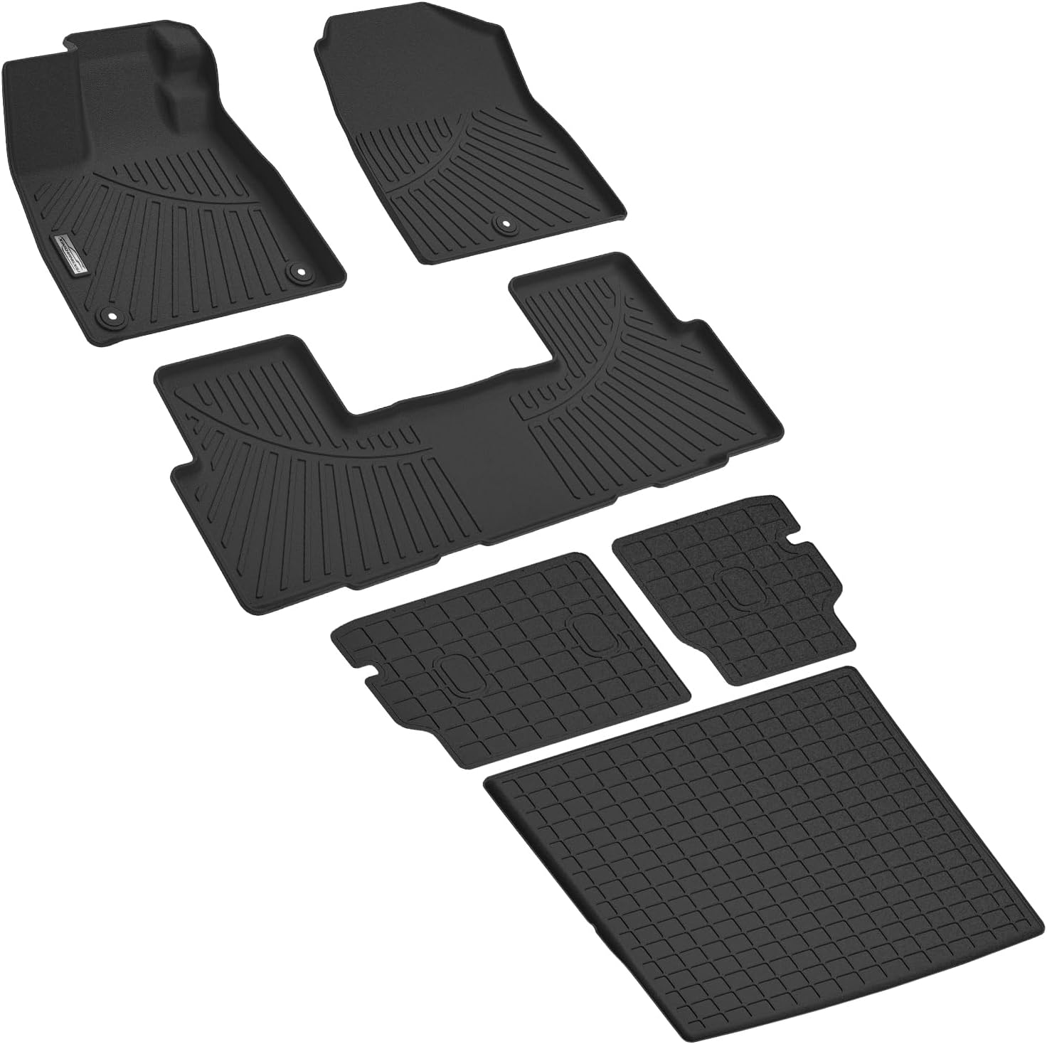 Floor Mats & Cargo Liner for 2026 Honda Passport,TPE All Weather Protection Slush Floor Liner for 2026 Honda Passport Accessories(Trunk Mat+Backrest Mat+Floor Mat)