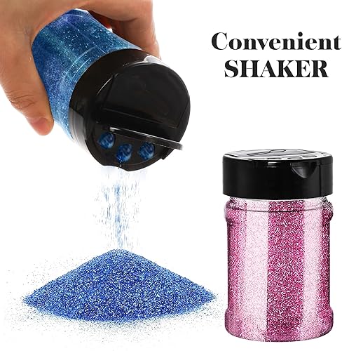 Miniatura 4 de Yesland Paquete de 20 frascos de plástico para especias, recipientes de especias de 5 onzas, sin BPA con tapa negra, frascos vacíos de condimentos,