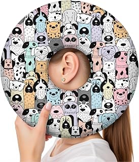 Ear Piercing Pillow for Side Sleepers Donut Pillow with Ear Hole,Washable Cover Relief Ear Pain Ear Pressure Ear Guard Cushion for Sleeping Aftercare