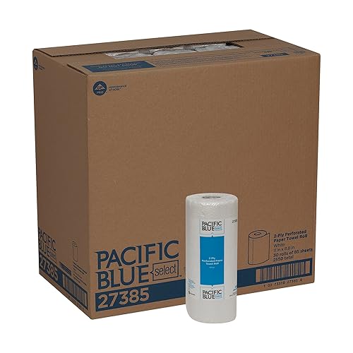 Pacific Blue Select 2-Ply Perforated Roll Paper Towel, White, 85