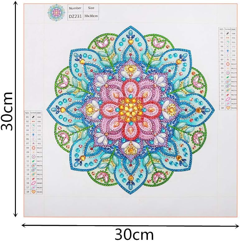 VETPW 5D DIY Special Shaped Rhinestone Mandala Flower Diamond Art Painting - Image 4