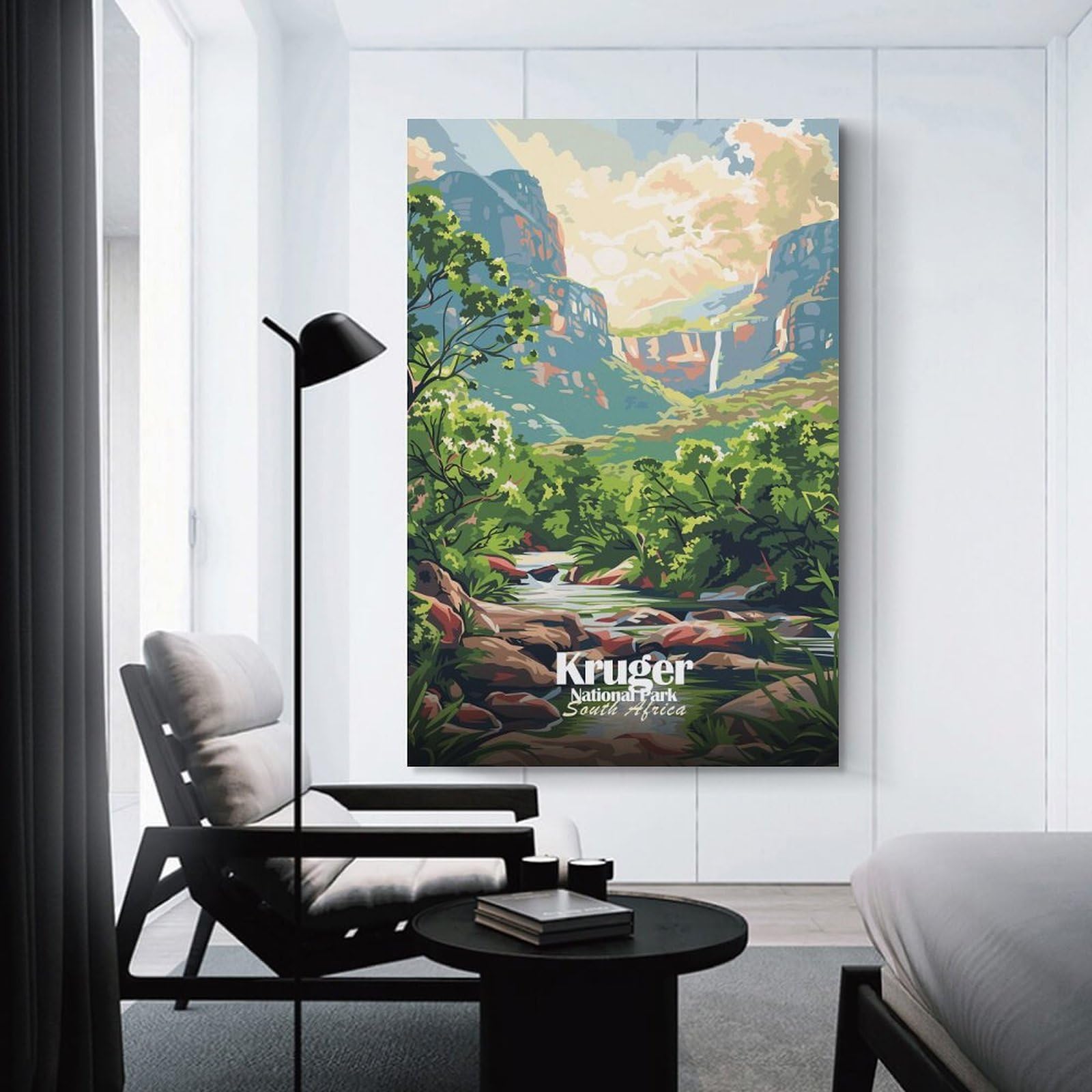 Junmoney Kruger National Park South Africa Art Wall Picture Print 20x30inch(50x75cm), for Home Office, Desk Area Or Studio, Home Office Artwork with Decorative Appeal