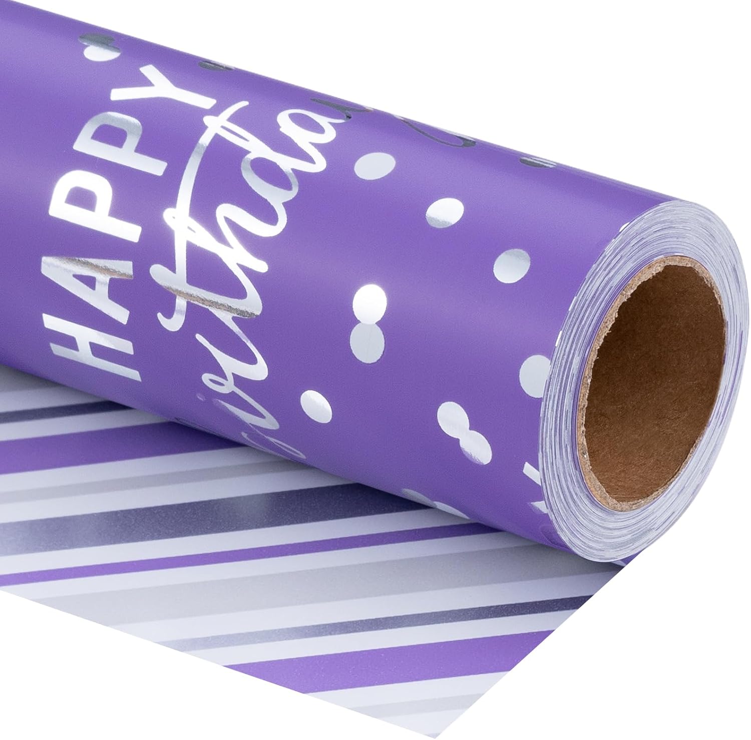 WERNNSAI Soccer Wrapping Paper Roll - 1 Roll 17"x 33 Ft Happy Birthday Wrapping