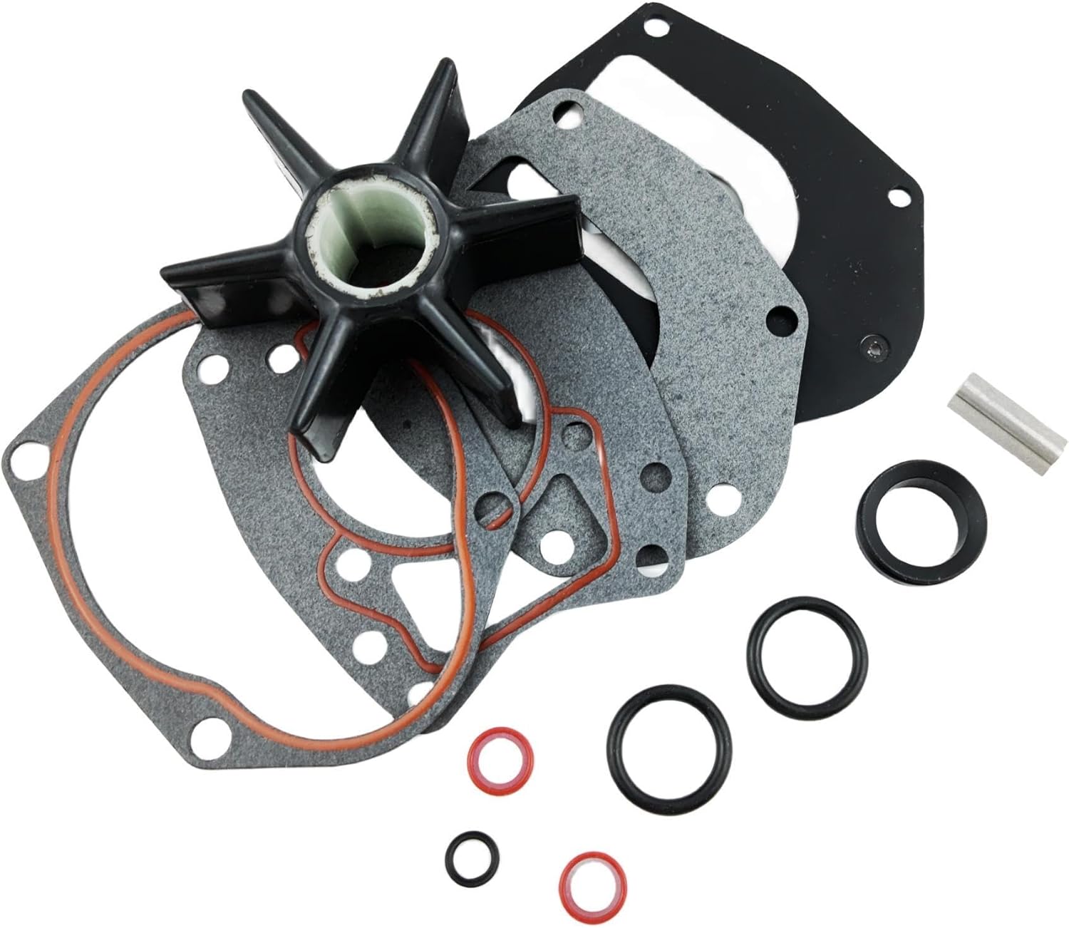 18-3214 Water Pump Impeller Repair Kit Compatible for Mariner Force Outboard 40 45 50 60 75 80 90 100 115 120 HP & Compatible for Honda 19021-ZW1-003 06192-ZW1-305 BF75 BF90 1996-1998