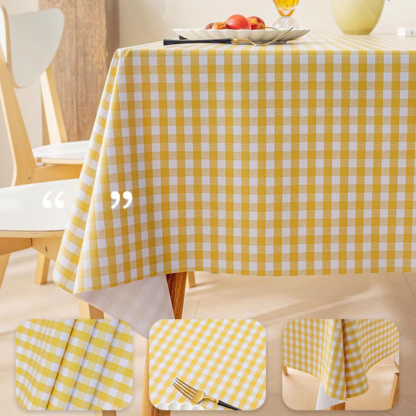 Manteles Mesa Plastico 140x220cm, Manteles Mesa Antimanchas Rectangular, Impermeable Facil de Limpiar, para Comedor Decoracion Exterior Jardín Cumpleaños Fiesta