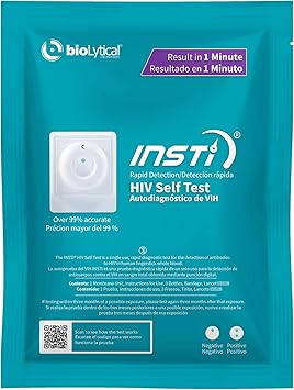 INSTI HIV Self Test - Rapid HIV Test Kit at Home | Blood-Based Home Testing | Results in 1 Minute