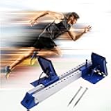 DNYSYSJ Starting Block - Multi-Function Athletics Track Starting Block 6 Adjustable Pedal Angle Sprinter Starting Block