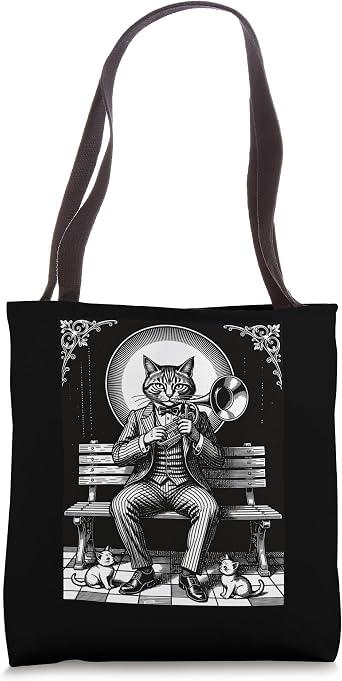 Byleth A Dapper Cat-Headed Musician Tote Bag