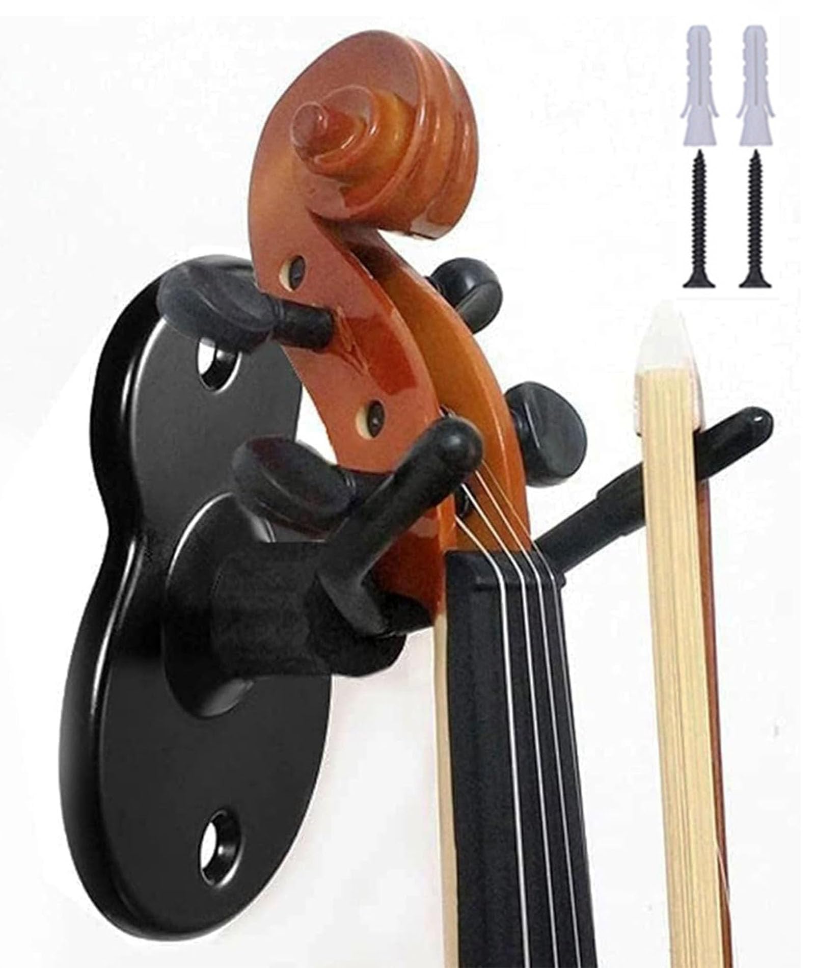 Violin Stand, Compact Design for Easy Storage, Violin Hook with 2 Screws, Ideal for Outdoor Performances and Music Rehearsals-image-39