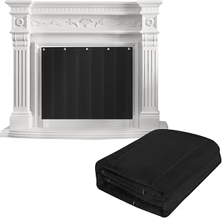 39x32 Inch Fireplace Blocker Blanket-Fireplace Draft Stoppers for Save Energy-Fireplace Cover with Hook and Loop Tapes Stops Overnight Heat Loss