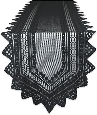 Black lace overlay