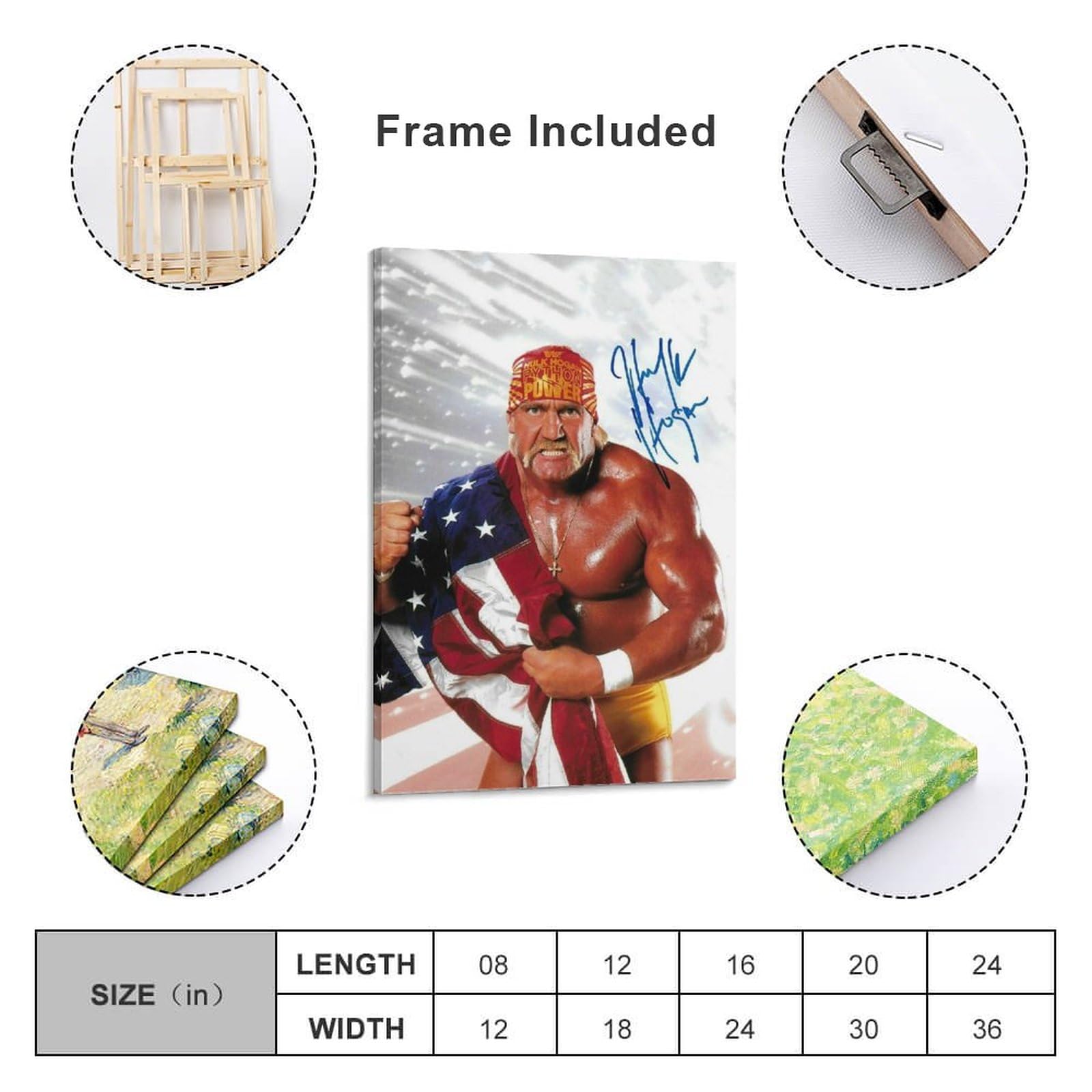 Amazon.co.jp: プロレスラー ハルク・ホーガン 直筆サイン入 ポスター