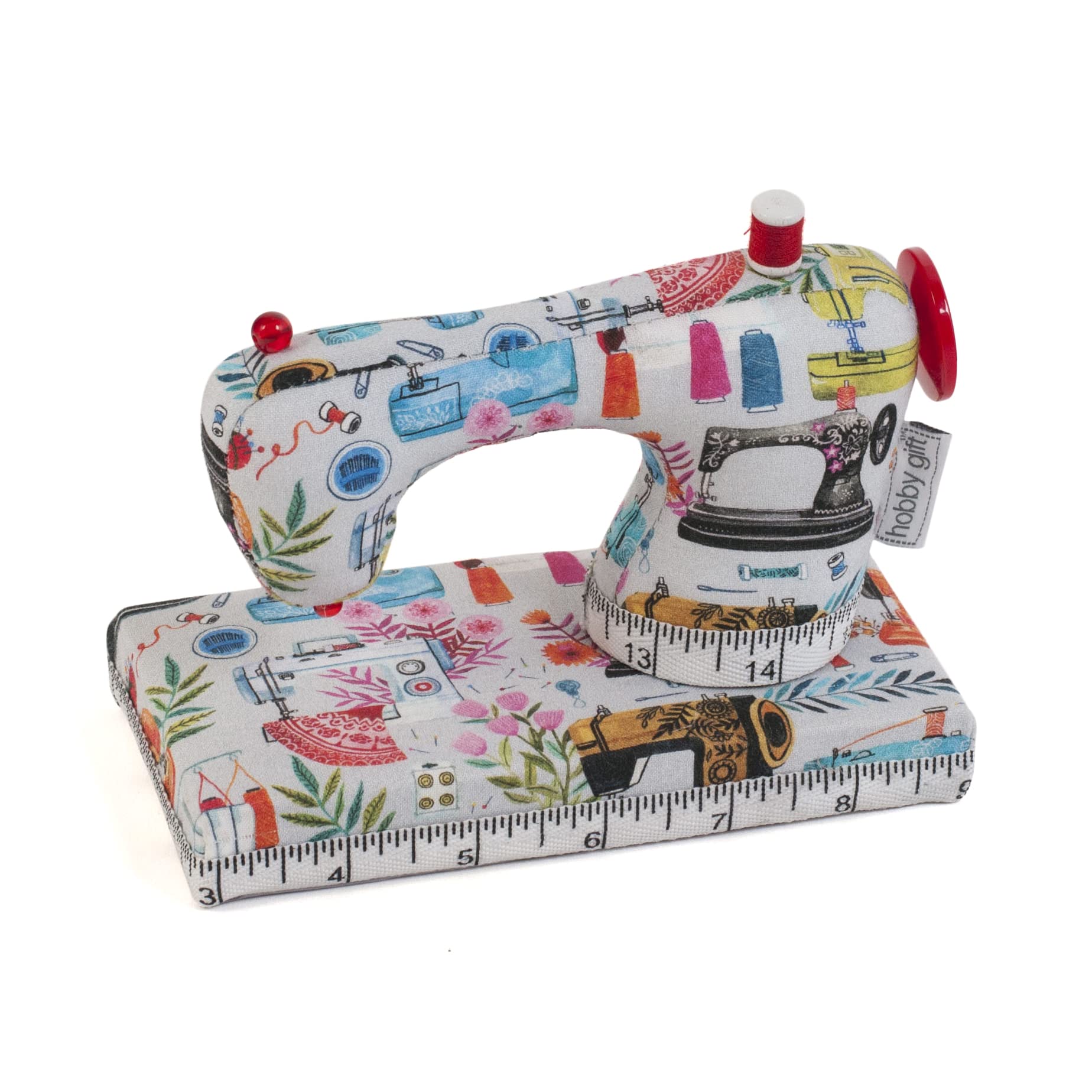 Hobby Gift Sewing Machines Novelty Fabric Pincushion - 8 X 15.5 X 12.5Cm