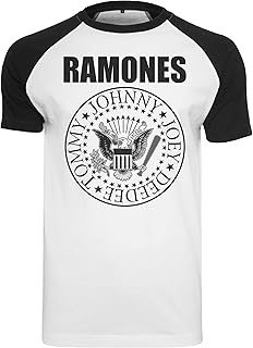 MERCHCODE Ramones Circle Raglan tee Camiseta Hombre (Pack de 1)