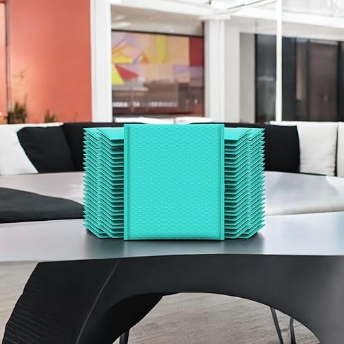 Miniatura 8 de iMBAPrice Bolsa de polietileno de color verde azulado de 10.5 x 16 pulgadas, paquete de 100 sobres acolchados de burbujas de polietileno