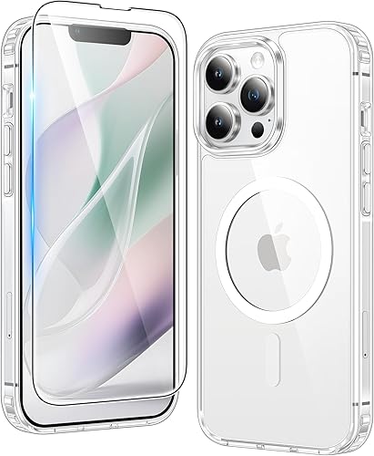 Miniatura 1570 de Fntcase Funda para iPhone 15 Plus y 14 Plus de 6.7 pulgadas, magnética, a prueba de golpes de grado militar, antiamarilleo, delgada, protectora