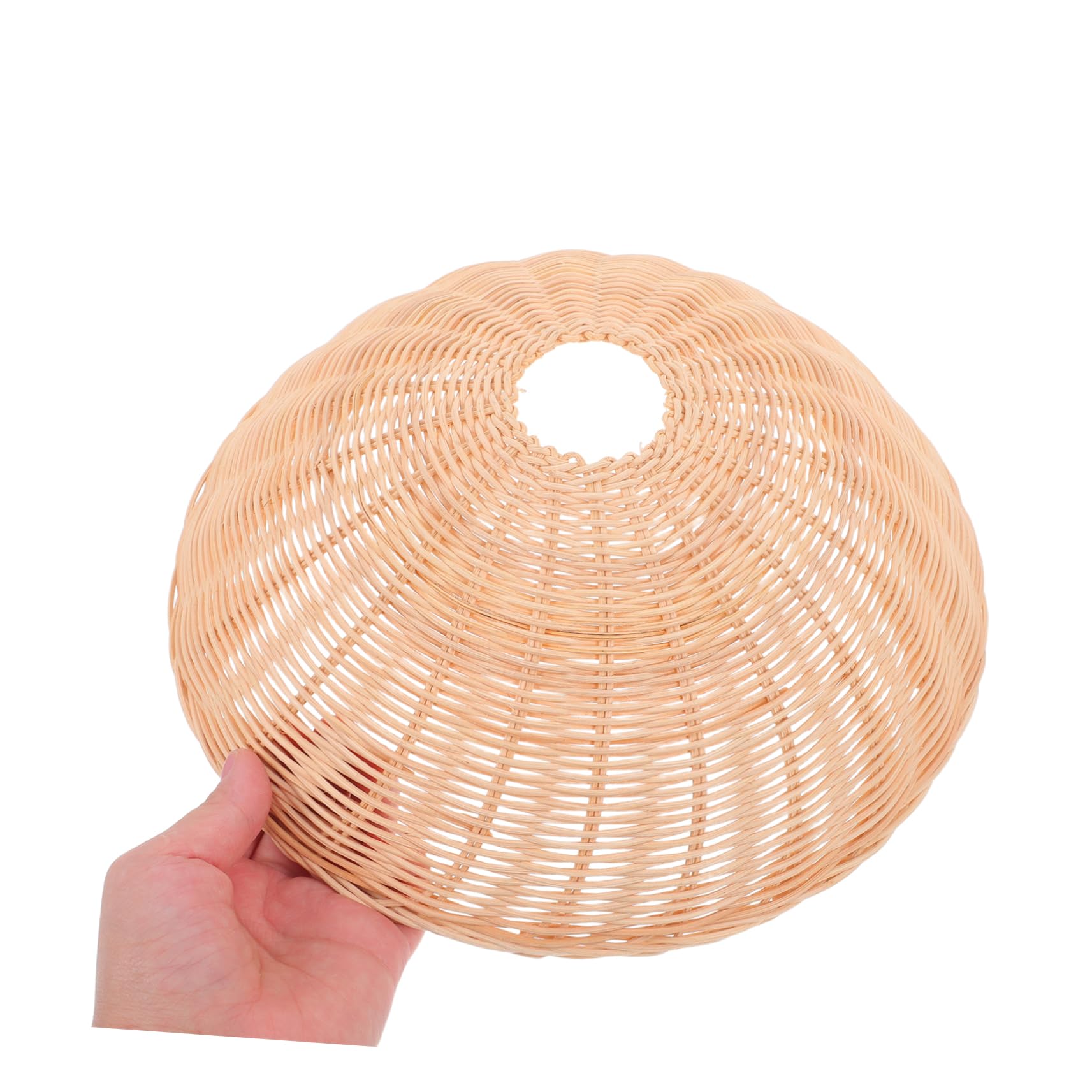 SHINEOFI 2 Pezzi paralume lampadario in rattan arredamento paralume ombra della lampadina decorativo da soffitto lampada da tavolo da pranzo rustico paralumi per hotel