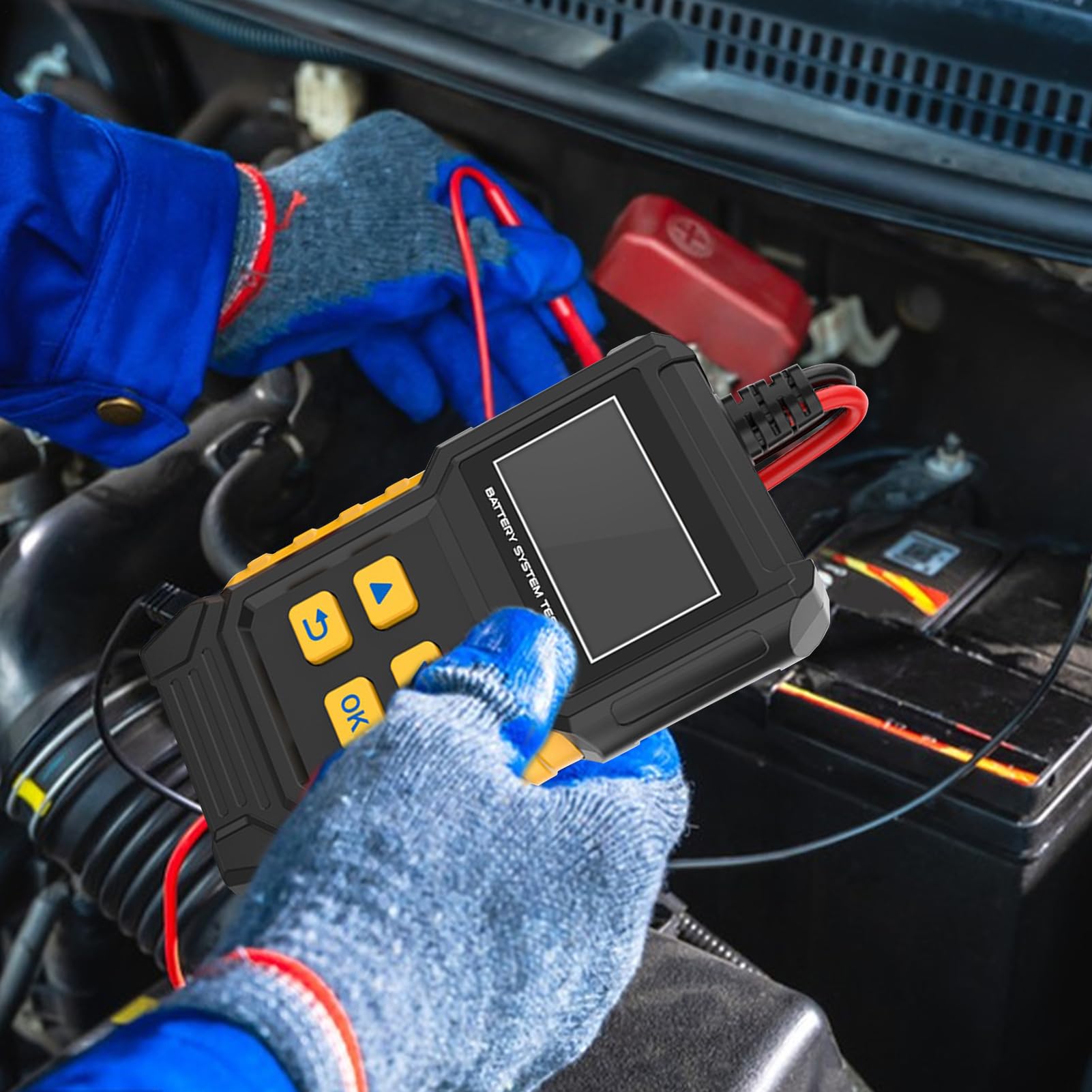 Diagnostico Batterie Auto Controllo Batteria Auto | Analizzatore Di Tensione Per Ricarica Intelligente Dispositivo Elettrico Compatto Per Camion Moto Acceleratore ATV RV