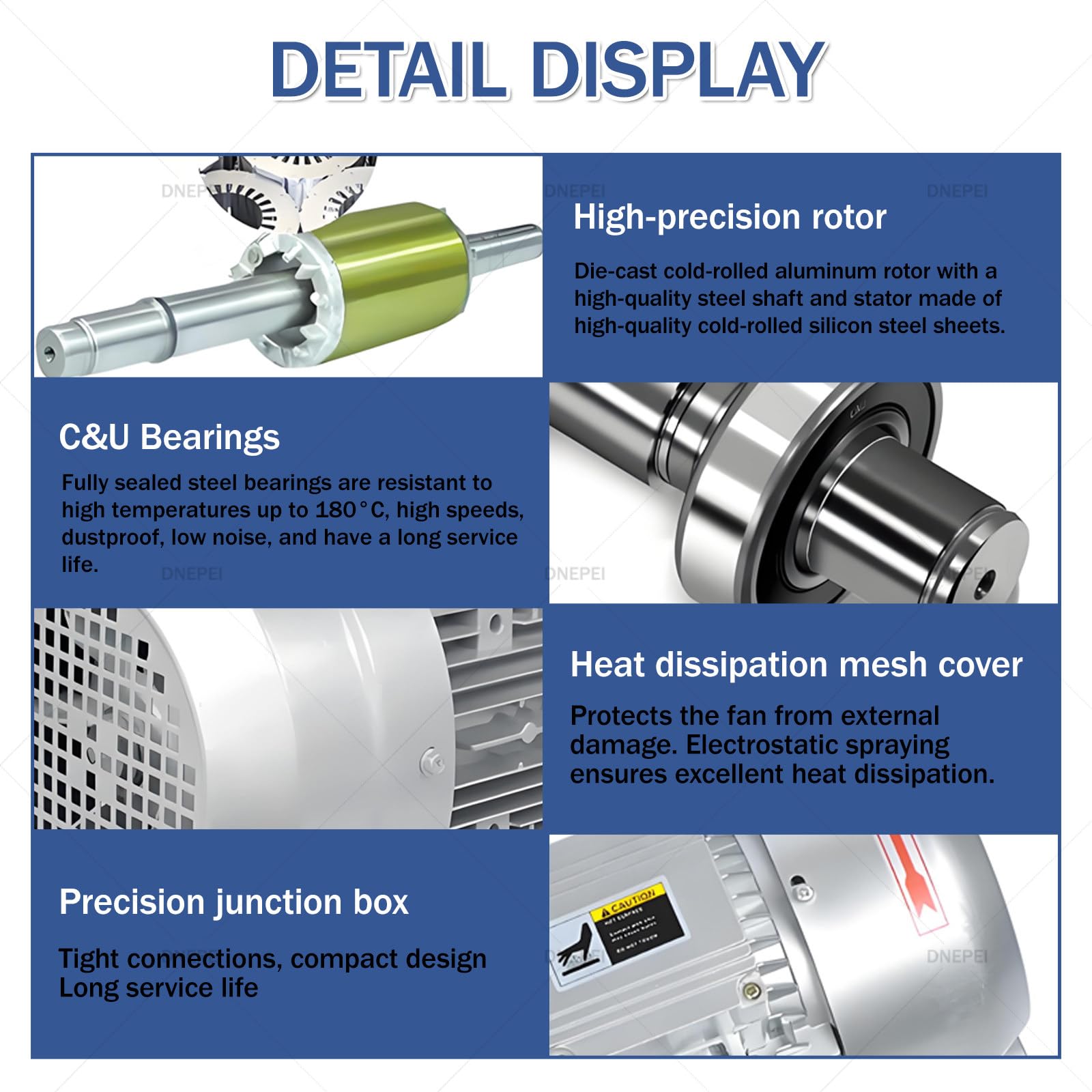 Soplador regenerativo de aleación de Aluminio, Bomba de vórtice de Alta presión de 0,16 HP a 2 HP, Aspirador/soplador Industrial para succión de Aire y Limpieza de Polvo 220伏-120瓦/0.16马力