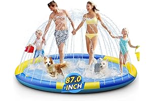 87" Giant Splash Pad for Kids Outdoor Water Toys