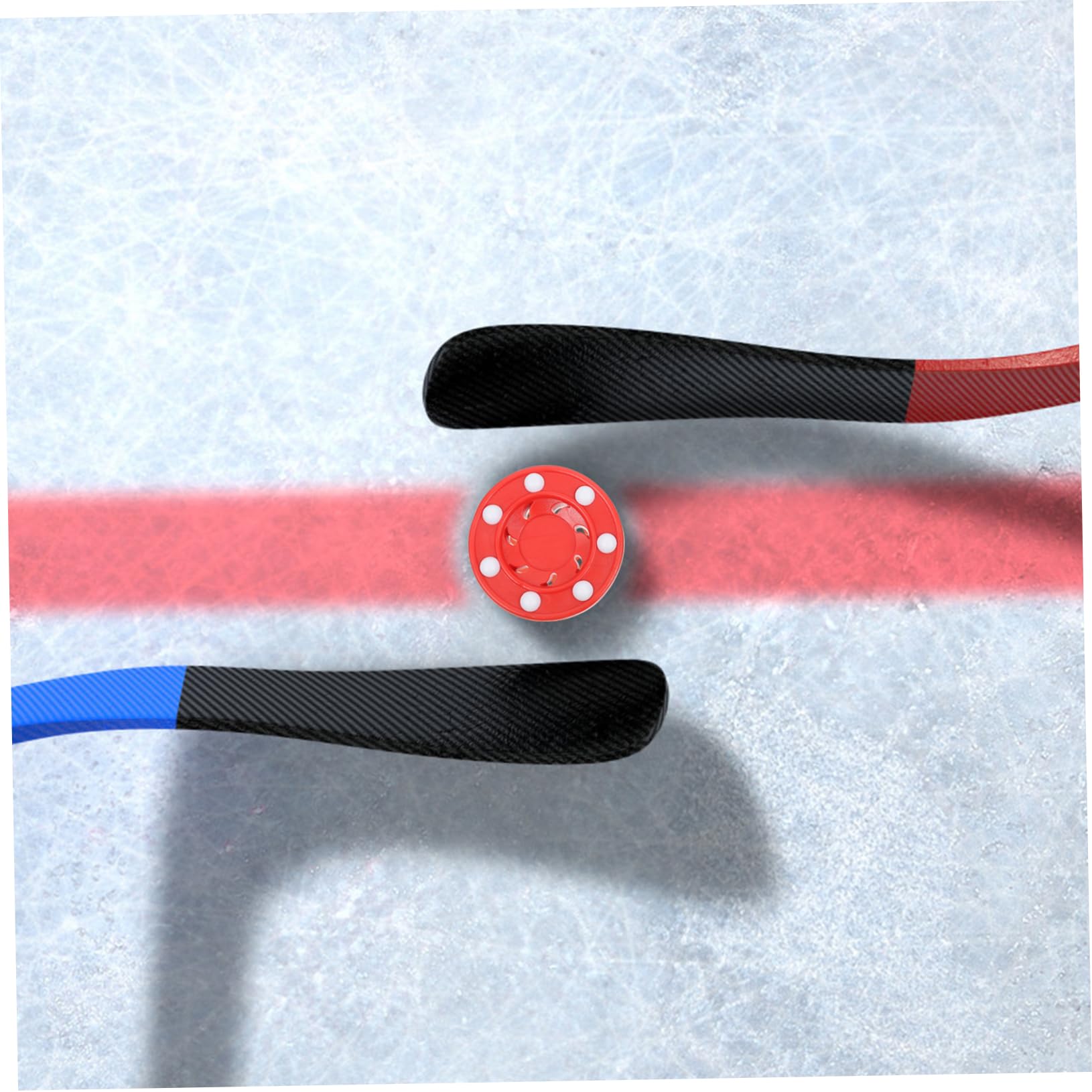 Happyyami 2Pcs Roller Hockey Puck for Training and Game Use Shockproof Core High Impact Stability for Play for Adults and Roller Hockey Practice