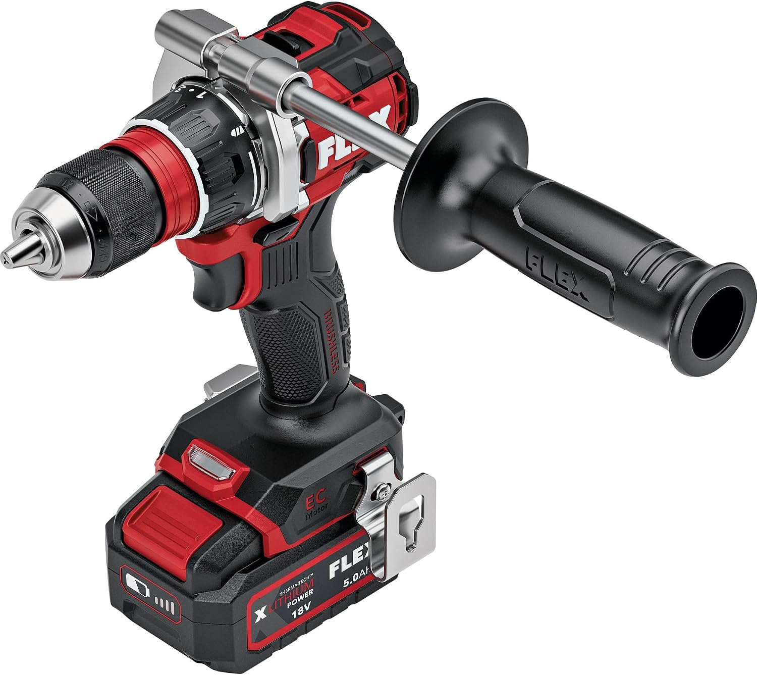 Flex Compact 2-speed cordless impact drill 18 V PD 2G 18-EC MD DC (with electronic management system, brushless motor) 534904