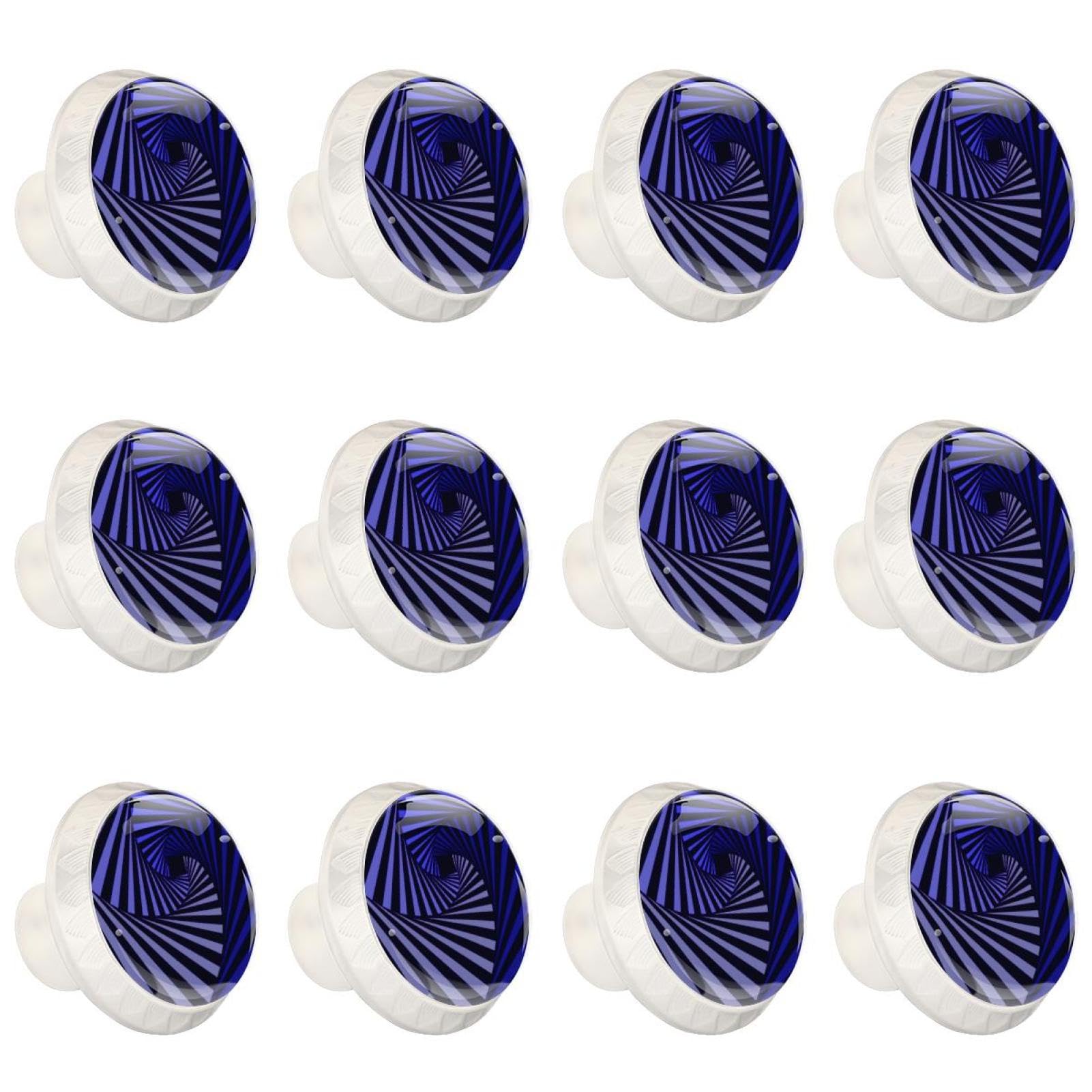 Boutons de tiroir ronds en cristal transparent pour mobilier haut de gamme