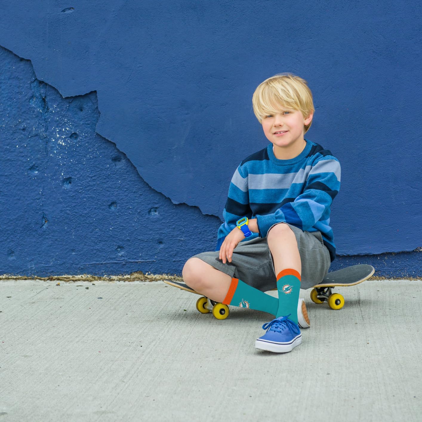 For Bare Feet NFL Unisex Kids Nfl Mvp Crew Sock Youth - Image 3