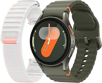 SAMSUNG Galaxy Watch 7 40mm LTE AI Smartwatch + Free Band, Energy Score, Wellness Tips, Heart Rate Tracking, Sleep Monitor, Fitness Tracker, 2024, Green [US Version, ]