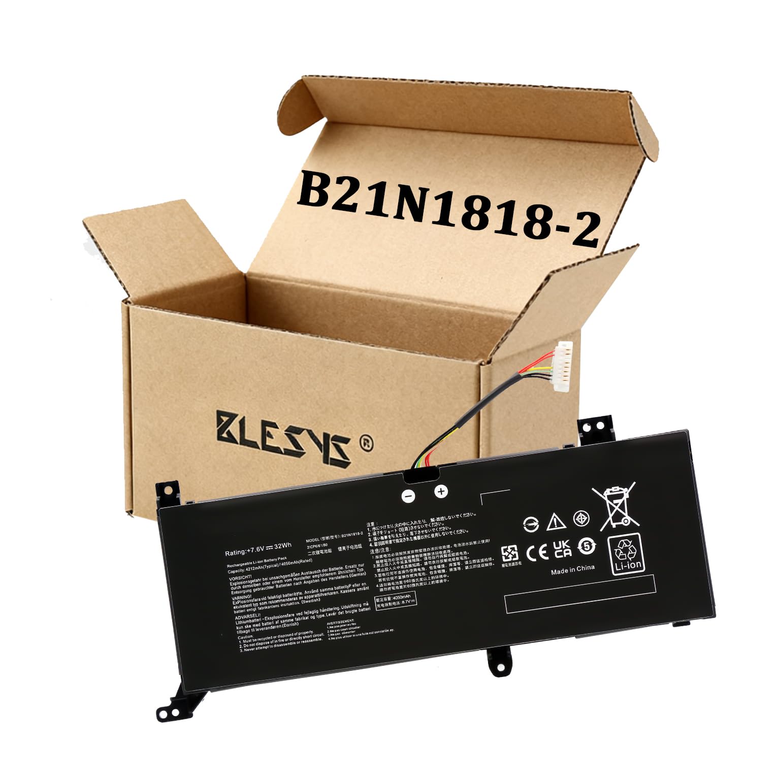 BLESYS B21N1818-2 Bateria do Asus X412D X412DA Series