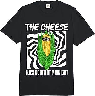 The Cheese Flies North at Midnight Weirdcore Corn Farmer Comfort Colors Adult Heavyweight T-Shirt