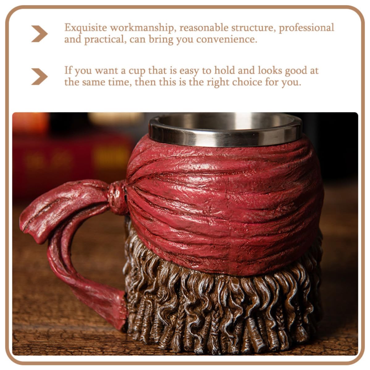 Taza de Agua Creativa Calavera de Acero Inoxidable, Decorativa Halloween