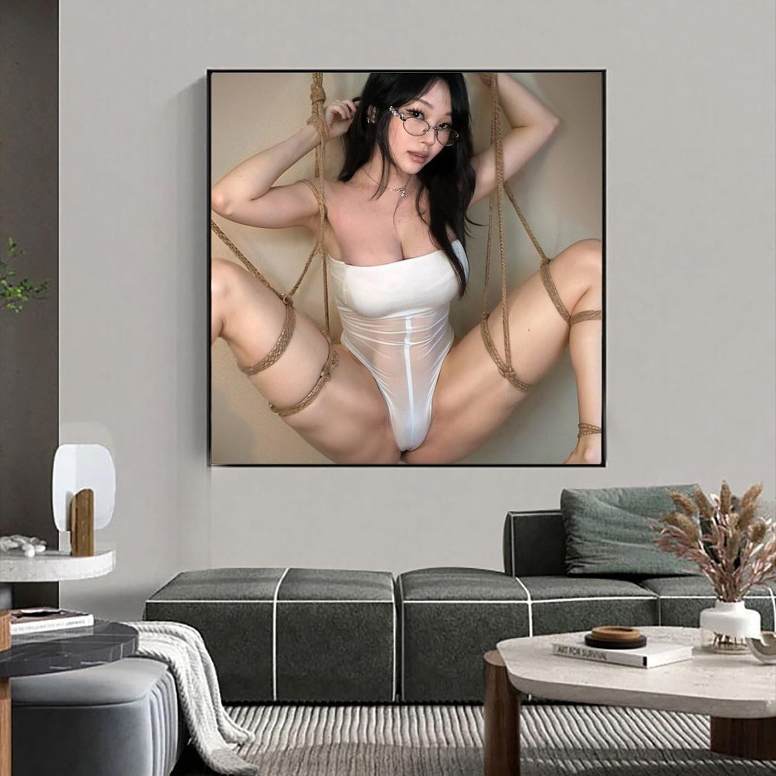 Amazon.com: Model Hyoon Art Sexy Poster1Wall Poster Art Canvas Print Living  Room Office Bedroom Aesthetic Poster10x10inch(25x25cm) Unframe-style:  Posters & Prints
