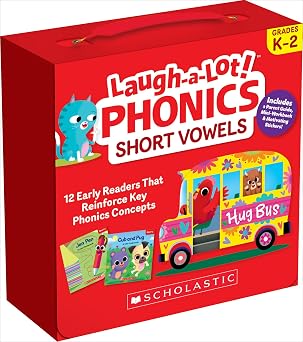 Laugh-A-Lot Phonics Short Vowels Parent Pack 12 Engaging Books That Teach Key Decoding Skills to Help New Readers Soar