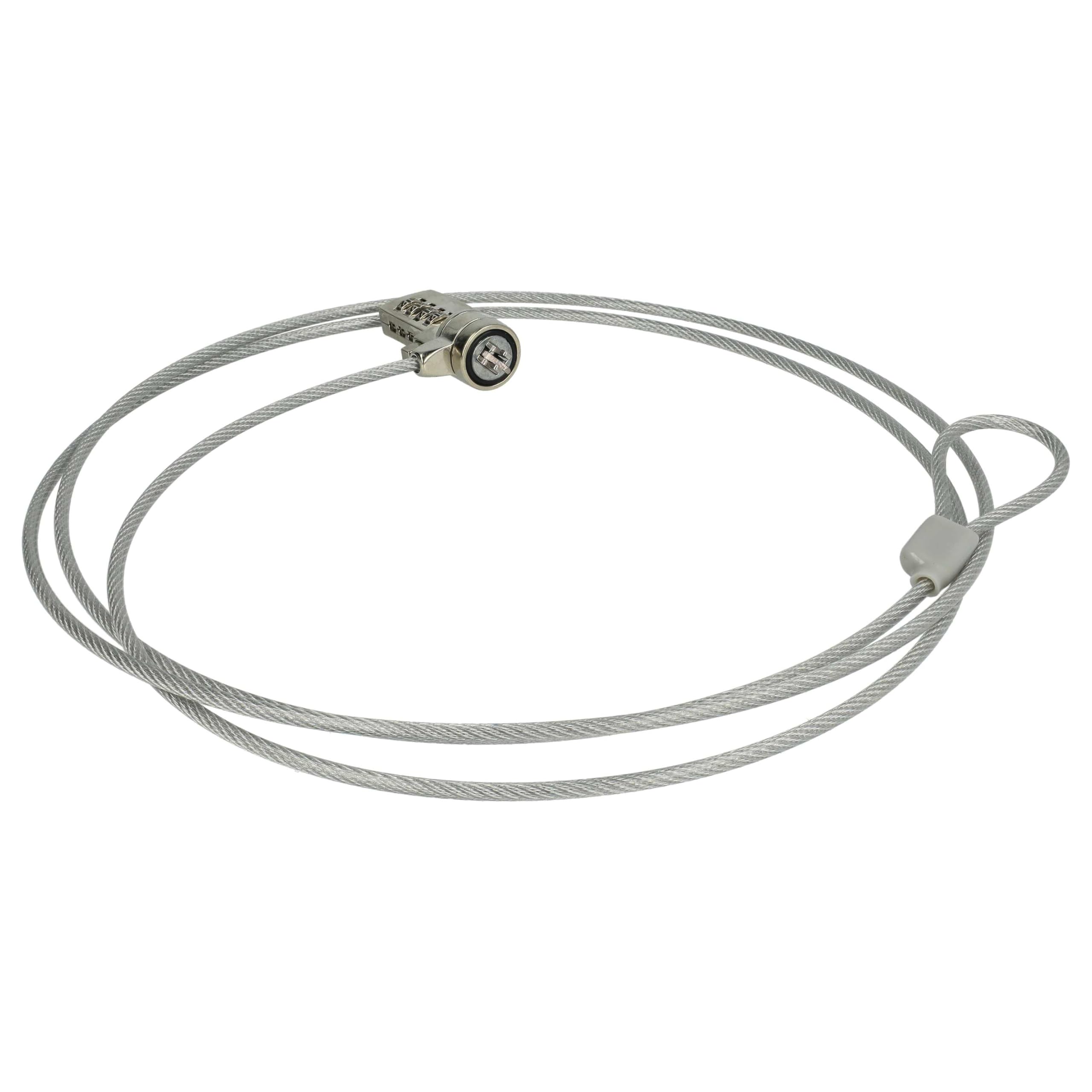 vhbw 10x Kensington per Laptop Notebook - Cavo di Sicurezza con Serratura a Combinazione numerica, 1,8 m