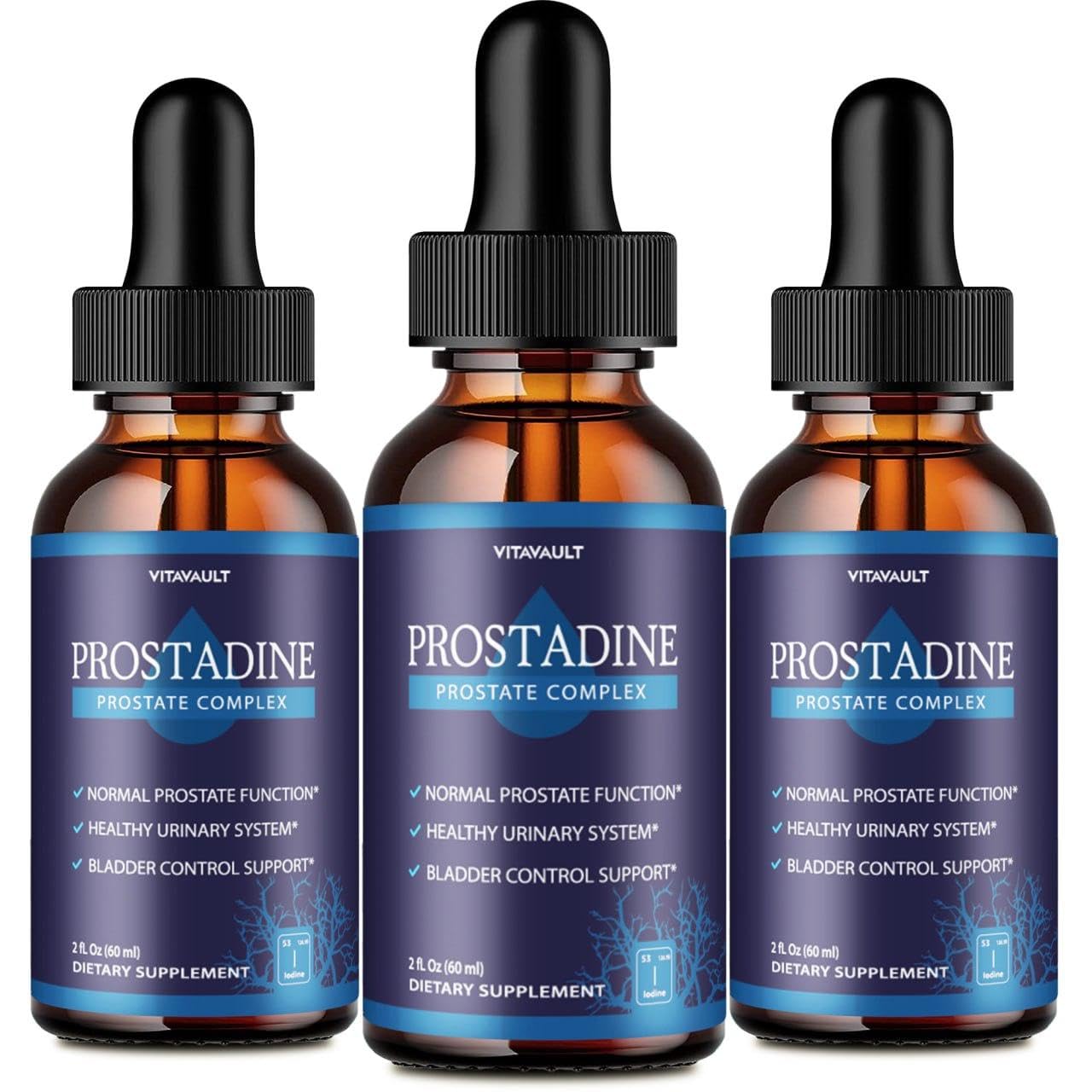 Prostadine, Potent Prostate Support Liquid Drops, Highly-Rated Prostadine for Overall Prostate Wellness, Easy-to-Use Dropper Form (3 Pack)