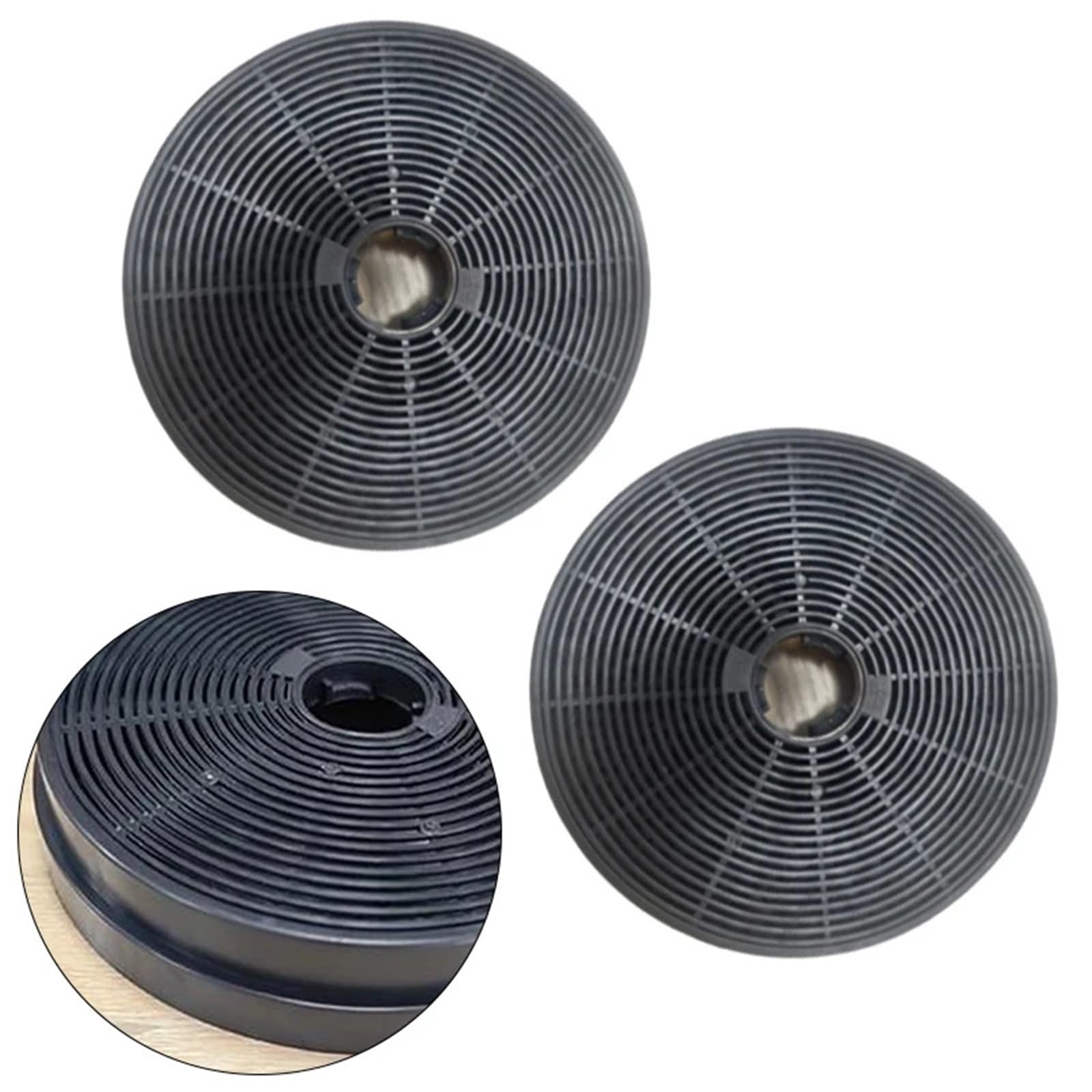 Compatible con filtros de carbón activado for campana extractora de 175x175x35mm, 2 uds.