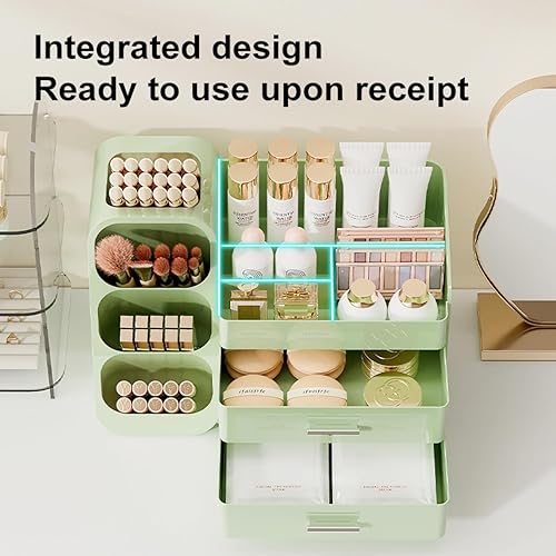 Miniatura 4 de Organizador de maquillaje con cajones para tocador, espaciosa vitrina de cosméticos, solución de almacenamiento perfecta para tus productos de