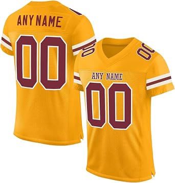 Custom Football Jersey Personalized Team Name Number Practice Jerseys Customized Football Shirt for Men Youth Women
