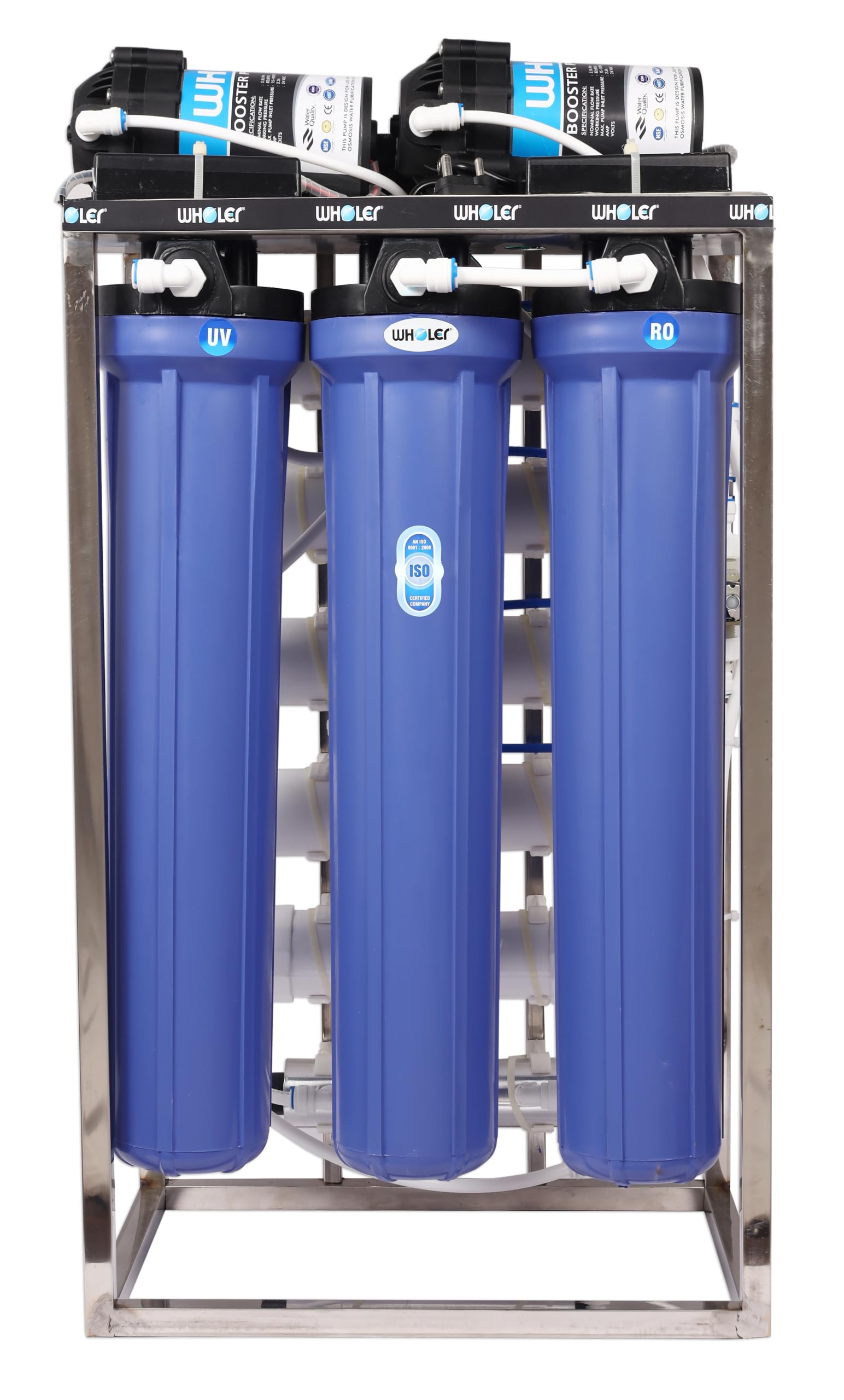 50 LPH Commercial RO Water Purifier System RO Plant 50 Liter Per hour Stainless Steel Fully Automatic with auto shut off sensor TDS adjuster and Cover uv inbuilt (50 LPH)-image-34
