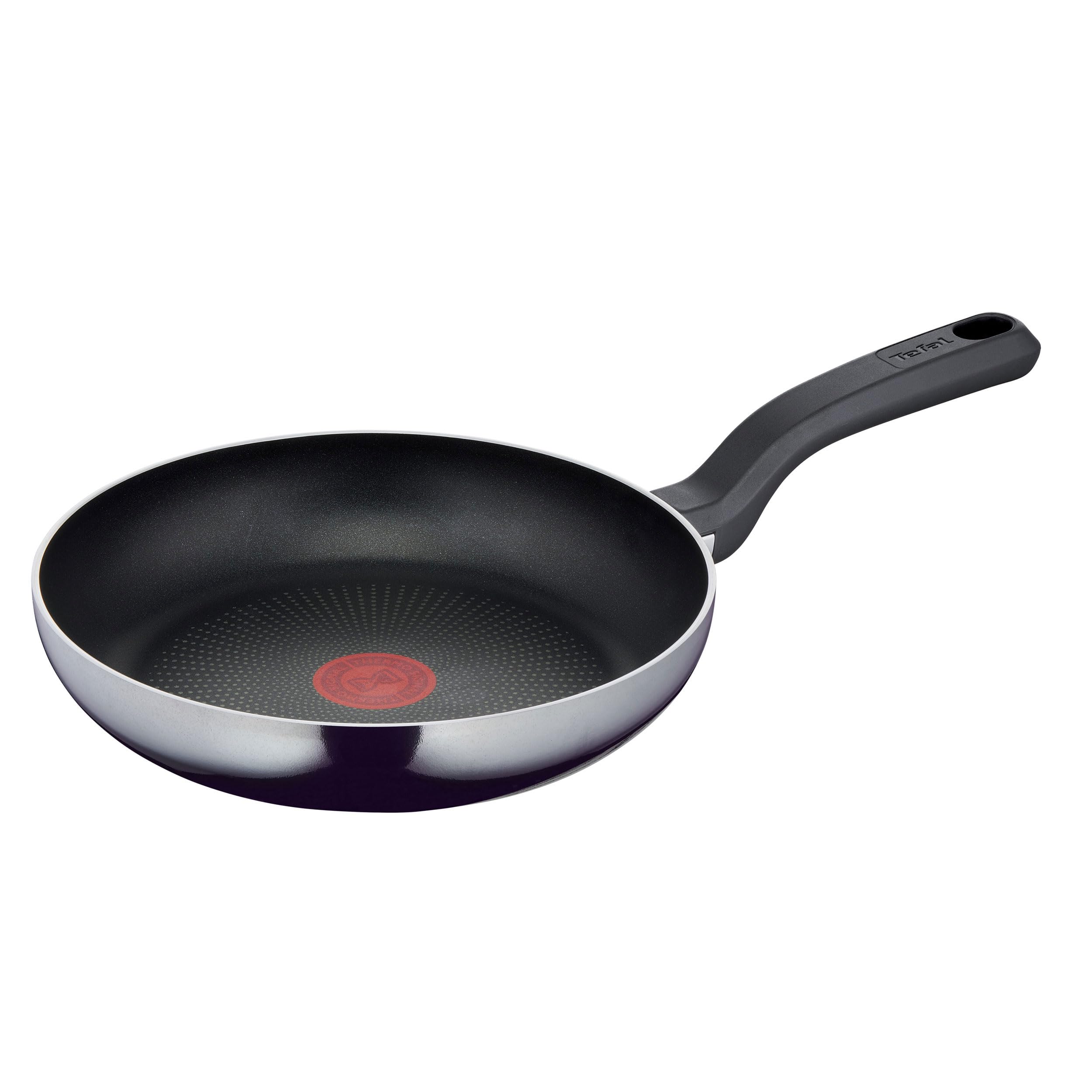Tefal Resist Bratpfanne 24 cm beschichtet, nicht induktionsgeeignet, Titanium Antihaftversiegelung, Thermo-Signal bei idealer Brattemperatur, leichte Reinigung, Made in France, D52604